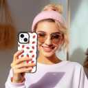 Compatible for iPhone 14 Plus Case with Magsafe,Strawberry Garden Pattern Girly Aesthetic Kawaii Fruit Design Clear Shockproof Phone Case Cover for Women Girls