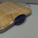 FARBERWARE Build-A-Board Bamboo Cutting Board with Built-in Compartments, Clear Locking Lid & Navy Handles, Ideal for Charcuterie, Snacks & Prep