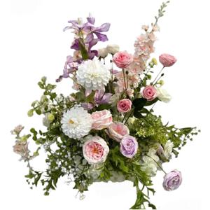 Artificial Flowers Row for Wedding Backdrop