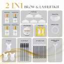 Lash Lift Kit & Eyebrow Lamination Kit - 2 in 1 Professional Lash Lift and Tint Kit, Eyelash Curling Lash Extension and Eyebrow Lift Kit, Lash Lift Easy to Use at Home Diy & Salon, Lasts for 6-8 Weeks