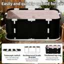 Portable Foldable Ice Bath Tub, Large Portable Soaking Bath Tub for Home Outdoors Gyms (3-piece Set)