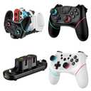 VidPPluing 2 Pack Switch Controllers with Charging Dock, Switch 2 Controller for Switch 2/Switch/Lite/OLED, Switch Pro Controller with Motion Control/Vibration/Turbo/Wakeup/Charging Cable