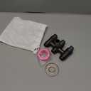 3-Way Water Changer Control Valve, 4 Point Thread Interface (1/2 Inch) Three-Way Water Injection Angle Valve, One Inlet and Three Outlet Angle, for Washing Machines and Toilets (Dark Grey)