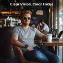 EVEO Eyeglass Cleaner Spray - No Streaks Technology with Microfiber Cleaning Cloth- Glasses Cleaning Kit - Glasses Cleaner Spray with Lens Cleaner Cloth - Screen & Eye Glasses Kit - 3 Pack (6 Piece Set, Black)