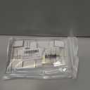 Amylove 20 Pcs Silver Cubicle Pins Partition Long Push Pins Fabric Clips Cubicle Name Plate Holders for Office Furniture Corkboard Fabric Mounting