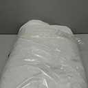 BPC Lightweight Organic Feather Down Comforter Queen Size, Hotel-Luxury Fluffy Duvet Insert with Cotton Cover and Puffy Feather Down Filling, for Summer/Hot Sleepers, Ivory White, 90x90 Inches