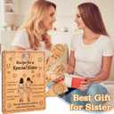 Sister Birthday Gifts - "Recipe for a Special Sister" Bamboo Cutting Board with Engraved Utensils, Best Friends Better Sisters Gift for Bridal Shower, Housewarming, Christmas