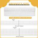 BENECREAT 10 Yards Pair Two Row Hook and Eye Tape Trim, 1.6inch Wide White Stainless Steel Hook Tape Edge Ribbon for Bridal Costumes Corset Bra Sewing Craft