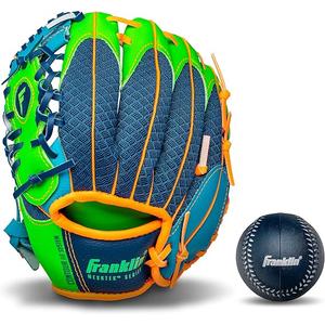 Franklin Sports Kids Meshtek Glove + Ball, Left Hand Throw