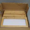 Bamboo Corner Bread Box for Kitchen Countertop, Large Bread Container Storage Bamboo Wooden Farmhouse Bread Box with Window Bread Holder