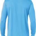 baleaf Men's Long Sleeve Golf Polo Shirt UPF 50 Quick Dry 3 Button Casual Work Outdoor Lightweight Performance Shirts (Black, M)