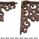 2 Antique Style Shelf Brace Wall Bracket Cast Iron Brackets Small 3 3/4" X 3 3/4"