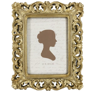 AELS 5x7 Inch Vintage Picture Frame, Elegant Antique Photo Frames with Glass Front, Photo Display, Tabletop Wall Hanging, Gift Ideas, Black Oval with Gold Trim