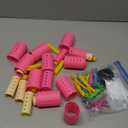 141 Pieces Hair Rollers Set Include 60 Plastic Hair Rollers (Multicolor,6 Size)