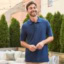 Hanes Mens X-Temp Short Sleeve Polo Shirt, Midweight Men's Shirt