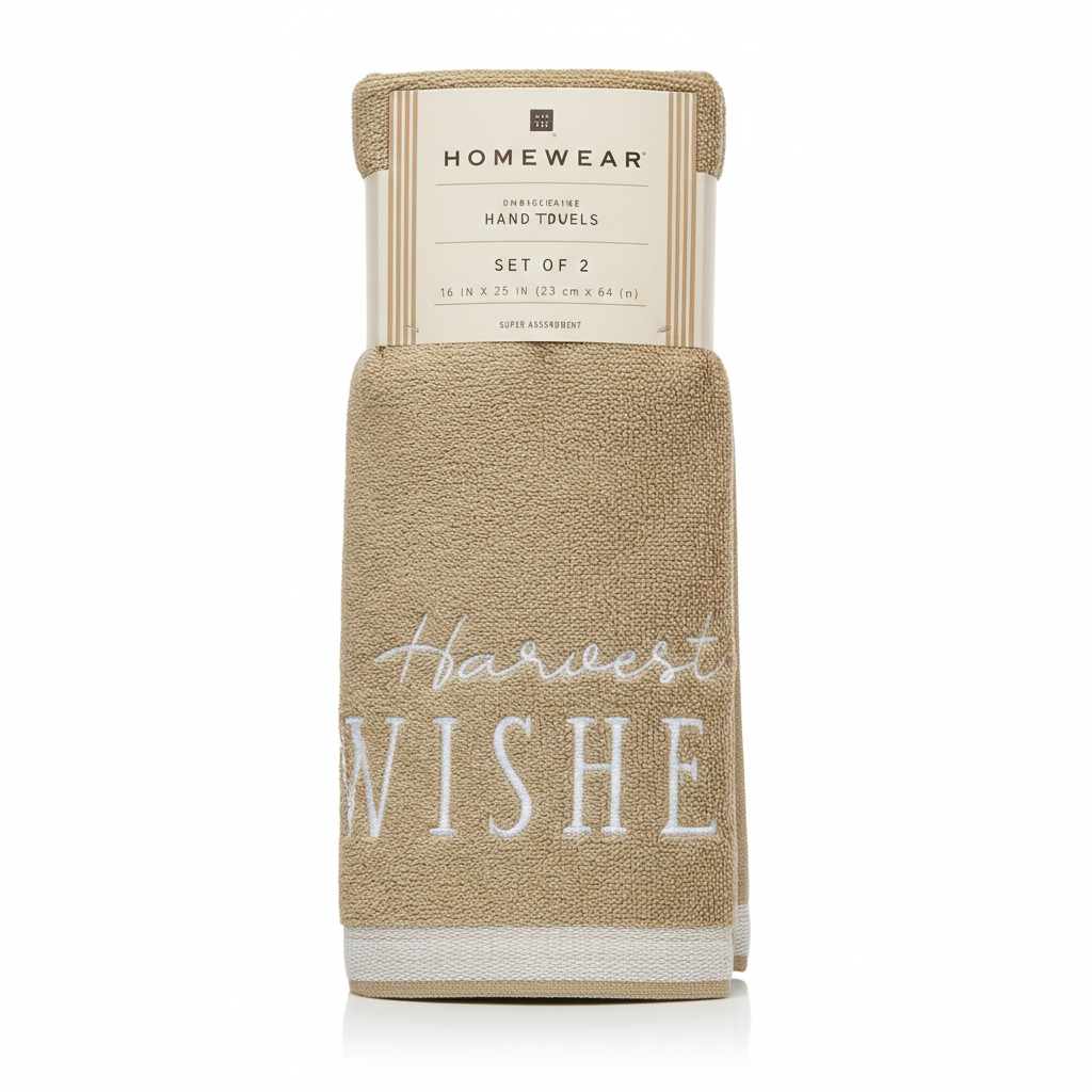 Home Wear Hand Towels Set of 2 15x25