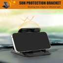 Carbon Fiber Cell Phone Holder for Car Dashboard Mount - Universal Anti-Slip Phones Cradle Pad Car Phone Holder - Cellphone GPS Stand for Most iOS Phones, Samsung, Android Smartphones