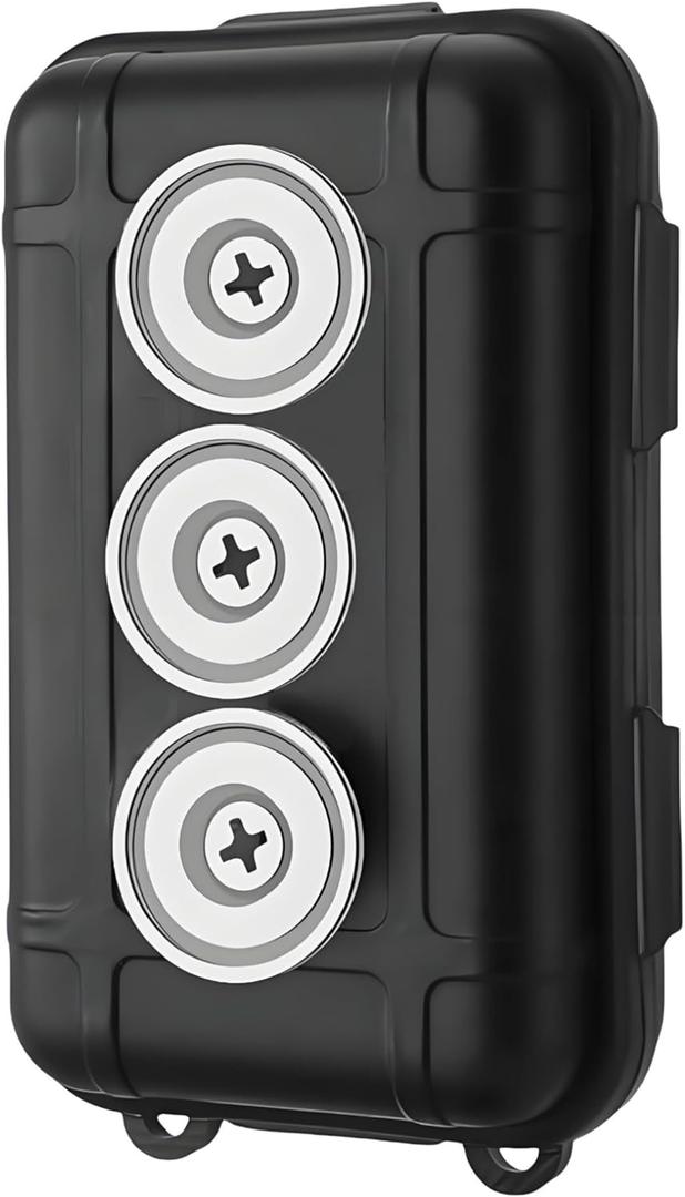 Magnetic Key Holder for Car, Hide a Key Outside Magnetic Key Box, Waterproof Secure Car Key Case with Strong Magnets for under Car, Outdoor Travel, Spare Key Hider for Home