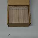 4" Clear Acrylic Sign Stand, 3mm Slots Wedding Table Number Holder, Angular Smooth Acrylic Place Card Holder, Suitable for Wedding, Exhibition, Party, Hotel (12 Pack)