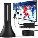 2026 Upgraded Indoor Digital TV Antenna, Long Range 360 Reception HD Antenna for Smart TV & All Older TVs, Signal Amplifier Booster 13ft Coax Cable, Supports 4K 1080P 8K VHF UHF Local Channels