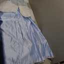 CosFantasy Deluxe Princess Dress Princess Cosplay Costume Blue Satin Ball Gown Prom Dresses Princess Costume (Small)