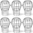 6 Pack Gutter Guard 3 Inch, 304 Stainless Steel Filter Strainer Fits 2.8" to 3.7" Downspout Filter Protector for Blockage Leaves, Seeds, Twigs and Debris