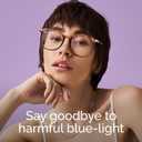 Gaoye Blue Light Blocking Glasses, Retro Round Eyewear Frame Anti Eyestrain Computer Glasses for Women Men (Tea Leopard/Transparent Lens)
