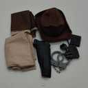 Kids Police Officer Costume Western Sheriff Cowboy Uniform Child Sheriff Outfit for Halloween Costumes (8-10 Years)