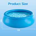 10 FT x 30 in Round Inflatable Swimming Pool, Large Round Inflatable Pool for Adults Summer Water Party Backyard Outdoor Pool