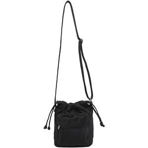 Jeelow Small Canvas Crossbody Cellphone Bags Drawstring Purses For Men Women