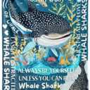Whale Shark Blanket - Soft Throw 50"x65" - Gifts for Shark Lovers, Girls, Women, Besties - Whale Sharks Are My Spirit Animals