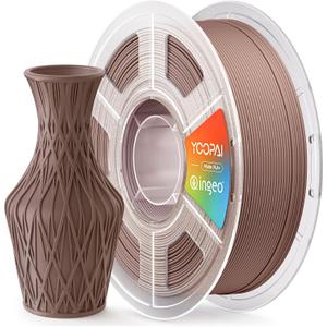PLA+ Matte Filament 1.75mm, Made with NatureWorks Ingeo PLA, Soft Matte Finish, Reduced Layer Lines, 1KG (2.2lbs) 3D Printer Filament, Earth Brown