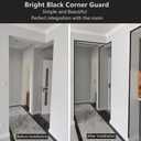 Aluminium Alloy Metal Corner Guards 10 Pcs Wall Corner Protector 1.2" x 1.2" x 48" Wall Corner Protection Decoration Black Pack of 10 Corner Guards 20 Ga/1 mm Thickness
