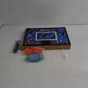 AND1 Over the Door Mini Basketball Hoop: 18x12 Shatterproof Backboard, 2 Mini Basketballs, and Hand Pump Included- Ultimate Indoor Basketball Accessory for Kids and Adults, No Tools Required (Orange/Light Blue)