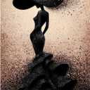 Impossible Puzzles for Adults 1000 Pieces, PICKFORU Black Women Aesthetic Art Puzzle, Beauty Elegant Lady Diamond Aesthetic Art Challenge Jigsaw Puzzle