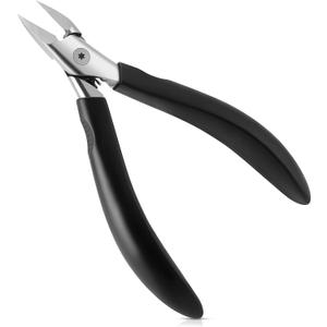 Nail Clippers,Toenail Clipper for Ingrown or Thick Toe Nails,Fingernail Clipper for Men Women Seniors with Stainless Steel Straight Blade Soft Handle Nail Cutter Black