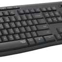 Logitech MK295 Wireless Mouse & Keyboard Combo with SilentTouch Technology, Full Numpad, Advanced Optical Tracking, Lag-Free Wireless, 90% Less Noise - Graphite