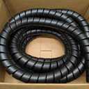 Spiral Wrap Hose Cable Protector - 1.25" OD x 20' Pre-Cut Lengths-Safe Hose Protector to Avoid Wear and Extend Life for Hydraulic Pneumatic Hoses