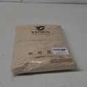 YJ YANJUN Beige Lace Curtains 72 inch Length Victorian Flower Voile Sheer Curtains Privacy Net Curtains for Dining Room Bathroom Bay Window Farmhouse Vintage Boho French Country Room Decor 52x72