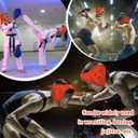 Jerify 2 Pcs Wrestling Headgear for Kids Youth Soft Grappling Headgear Wrestling Adjustable Ear Head Guard Protective(Orange) (Orange)