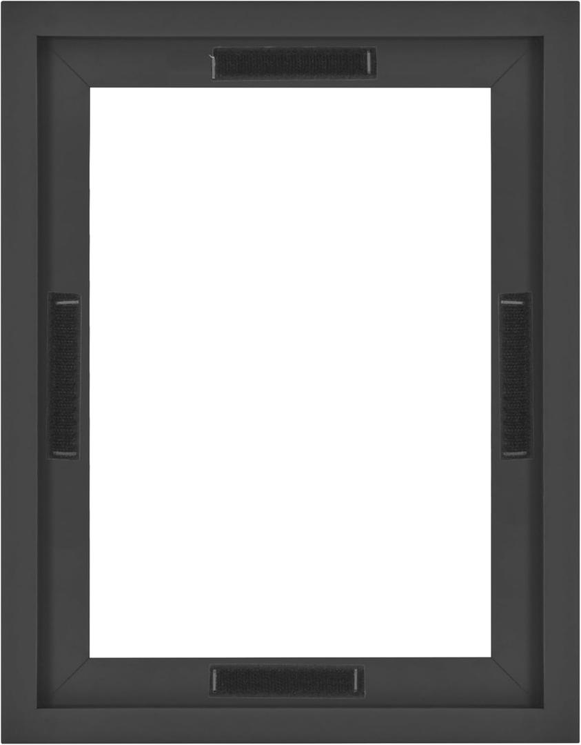 MCS Canvas Float Frames 9x12 Frame, Black Frame for Finished Canvases, Vertical & Horizontal Wall Hanging Large Frame with Adhesive for Canvas Paintings (1-Pack)