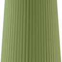 Saga Green Ceramic Vase, GUKJOB Small Cute Flower Vase for Pampas Grass, Home, Living Room, Dining Table, Farmhouse, Office Decor, Bedroom, Table, and Kitchen Shelf (Saga Green)