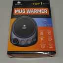 Coffee Mug Warmer - Fastest Heating & Highest Temperature, Coffee Cup Warmer for Desk Auto Shut Off, 4 Temp Settings & 1-12H Timer, Smart Electric Beverage Warmer for Coffee, Tea (Black)