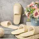 24 Pairs Spa Disposable Slippers Open Toe Non Slip Slippers for Women Men Guests Hotels Home Party Housewarming