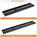 Stanbroil Smoke Guard for 28.5 to 48-Inch by 4-Inch Fireplaces, Black Powder-Coated Finish