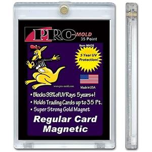 Box(25) Pro-Mold 35pt. Magnetic One Touch Card Holders UV Safe #MH35