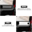 RT-TCZ Center Console Trim Cover Dashboard Control Panel Cover Decorative Interior Accessories Compatible with Jeep Wrangler JL JLU & Gladiator JT 2024+,White