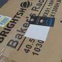 BRIGHTSHOW Kitchen Storage Shelf Bakers Rack, 6-Tier Coffee Bar Table, Kitchen Microwave & Mini Fridge Stand Shelves for Spices, Pots and Pans (52 x 40 x 17.5inch) (Tiger Brown)