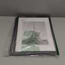 upsimples 11x14 Picture Frame Set of 5, Display Pictures 8x10 with Mat or 11x14 Without Mat, Wall Gallery Photo Frames, Black