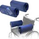 Wheelchair Arm Rest Pads Covers (2 Pcs), Wheelchair Armrest Cover Cushion, Foam Armrest Pads for Wheelchairs, Transport Chairs, Office Chairs, Non Slip Arm Support Cushions Wheelchairs Accessories